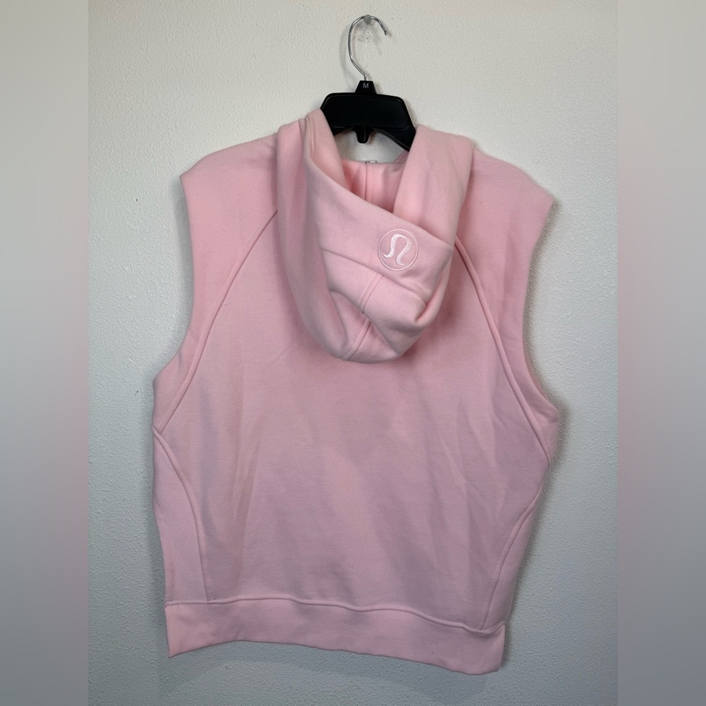 Lululemon Scuba Sleeveless Hoodie Vest Pink Oversized Athleisure XS/S - Picture 8 of 13